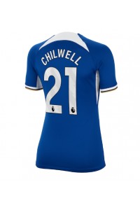 Fotbalové Dres Chelsea Ben Chilwell #21 Dámské Domácí Oblečení 2023-24 Krátký Rukáv